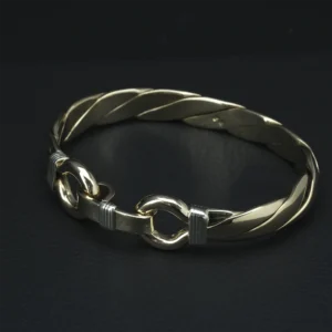 9ct Yellow Gold Double Loop Bangle
