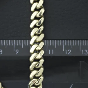 9ct Yellow Gold Cuban Bracelet 8″ 8.5mm