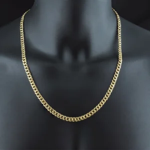 9ct Yellow Gold Curb Chain 24″ 6mm