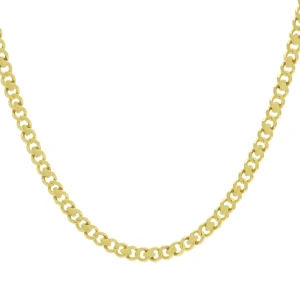 9ct Yellow Gold Fancy Curb Chain 19.5″ 5mm