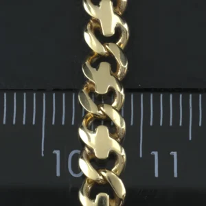 9ct Yellow Gold Fancy Curb Chain 19.5″ 5mm