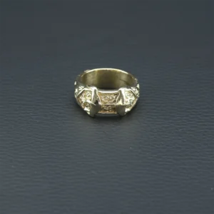 9ct Yellow Gold Double Buckle Ring