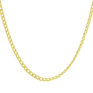 9ct Yellow Gold Curb Chain 18″ 4.5mm