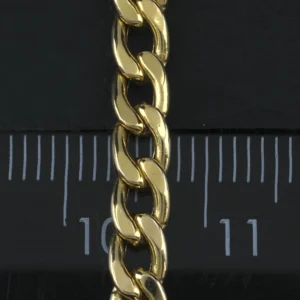 9ct Yellow Gold Curb Chain 18″ 4.5mm