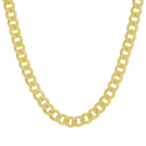 9ct Yellow Gold Curb Chain 26″ 9.5mm