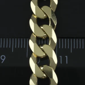9ct Yellow Gold Curb Chain 26″ 9.5mm