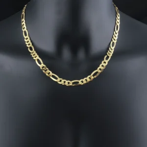 9ct Yellow Gold Figaro Chain 20″ 8mm