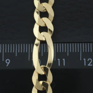 9ct Yellow Gold Figaro Chain 20″ 8mm