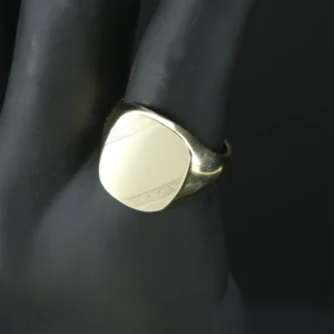 9ct Yellow Gold Patterned Signet Ring