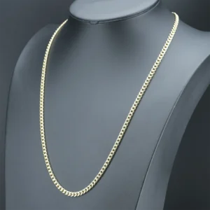 9ct Yellow Gold Curb Chain 28″ 5.5mm