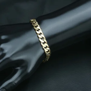 9ct Yellow Gold Curb Bracelet 8″ 9.5mm