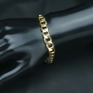 9ct Yellow Gold Curb Bracelet 8.5” 11.5mm