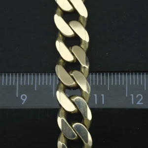 9ct Yellow Gold Curb Bracelet 8.5” 11.5mm