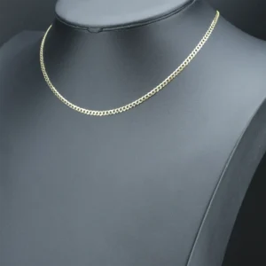 9ct Yellow Gold Curb Chain 18″ 3.5mm