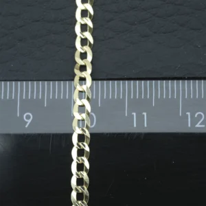 9ct Yellow Gold Curb Chain 18″ 3.5mm