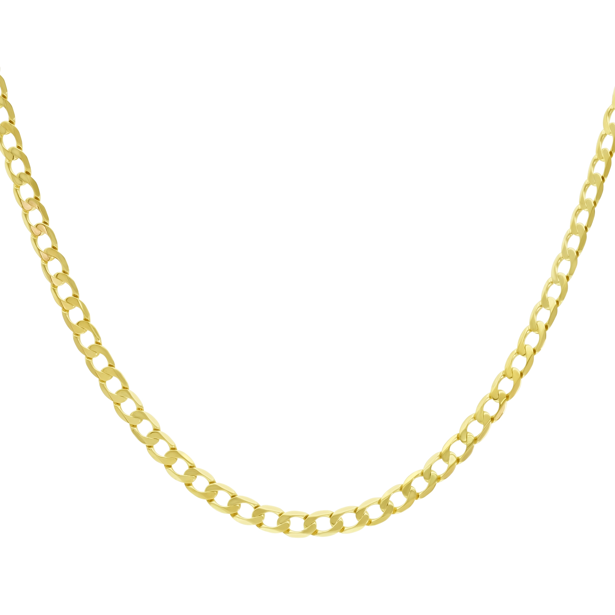 9ct Yellow Gold Curb Chain 21″ 4.5mm