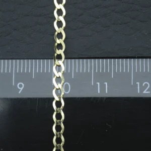 9ct Yellow Gold Curb Chain 18″ 3mm