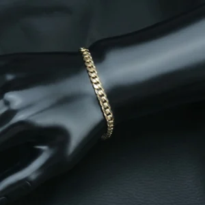 9ct Yellow Gold Curb Bracelet 7.5″ 5.5mm