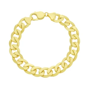 9ct Yellow Gold Curb Bracelet 8.5” 11.5mm