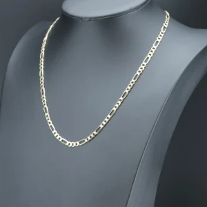 9ct Yellow Gold Figaro Chain 24.5″ 6mm