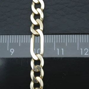 9ct Yellow Gold Figaro Chain 24.5″ 6mm