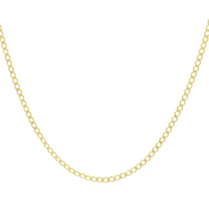 9ct Yellow Gold Curb Chain 20″ 3mm