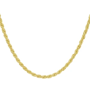 9ct Yellow Gold Rope Chain 18″ 4mm