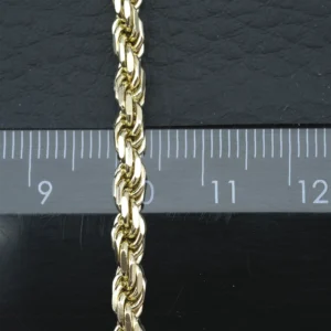 9ct Yellow Gold Rope Chain 18″ 4mm