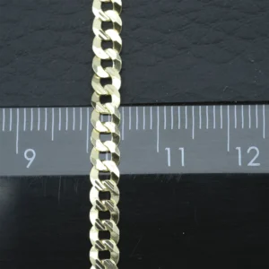 9ct Yellow Gold Curb Chain 18″ 4.5mm
