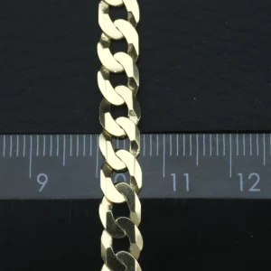 9ct Yellow Gold Curb Bracelet 8” 6.5mm