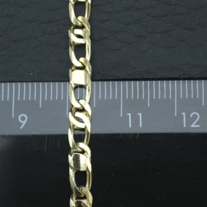9ct Yellow Gold Fancy Link Chain 17.5″ 4mm
