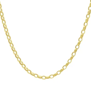 9ct Yellow Gold Belcher Chain 23.5″ 4mm