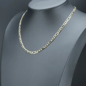9ct Yellow Gold Figaro Chain 22″ 6mm