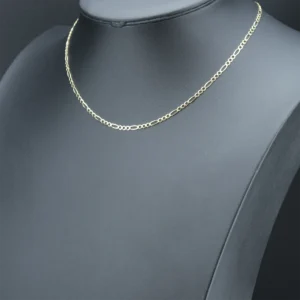 9ct Yellow Gold Figaro Chain 18″ 3mm