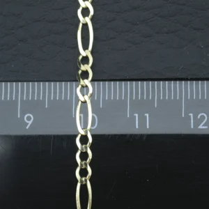 9ct Yellow Gold Figaro Chain 18″ 3mm