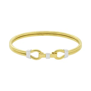 9ct Yellow Gold Double Loop Bangle