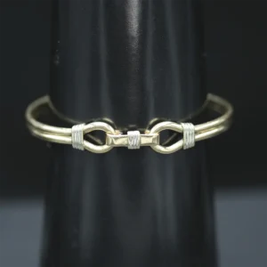 9ct Yellow Gold Double Loop Bangle