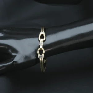 9ct Yellow Gold Double Loop Bangle