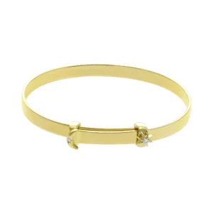 9ct Yellow Gold Diamond Children’s Expandable Bangle