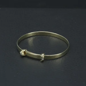 9ct Yellow Gold Diamond Children’s Expandable Bangle
