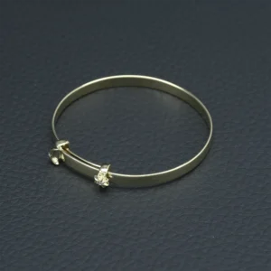 9ct Yellow Gold Diamond Children’s Expandable Bangle