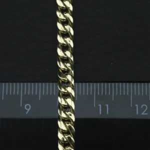 14ct Yellow Gold Curb Bracelet 8″ 4.5mm
