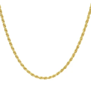 18ct Yellow Gold Rope Chain 23.5″ 3mm
