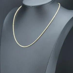 18ct Yellow Gold Rope Chain 23.5″ 3mm