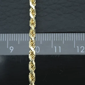 18ct Yellow Gold Rope Chain 23.5″ 3mm