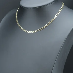18ct Yellow Gold Curb Chain 18″ 5mm