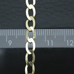 18ct Yellow Gold Curb Chain 18″ 5mm