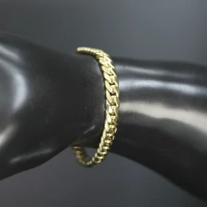 18ct Yellow Gold Cuban Bracelet 7.5″ 6.5mm