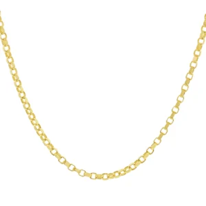 9ct Yellow Gold Belcher Chain 20″ 3.5mm
