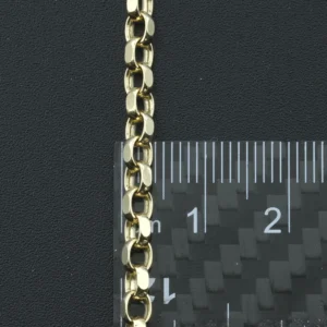 9ct Yellow Gold Belcher Chain 20″ 3.5mm